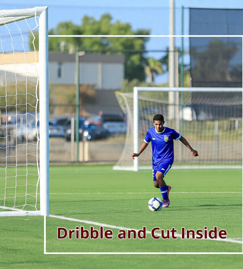 dribble and cut inside drill