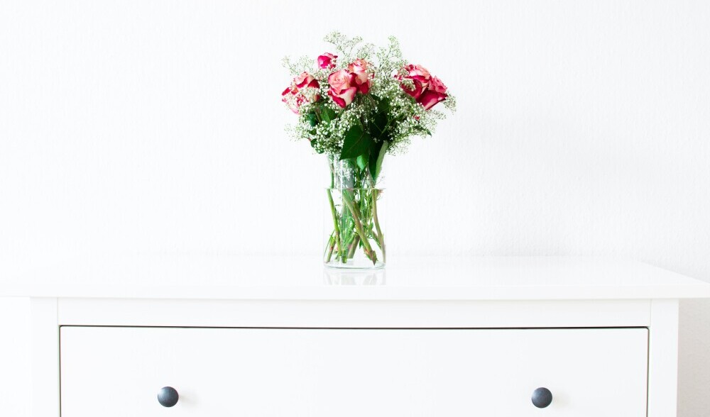vase in living room