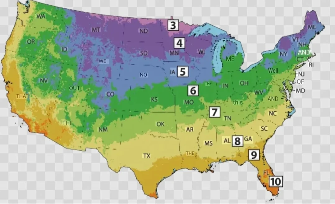 US Zone map