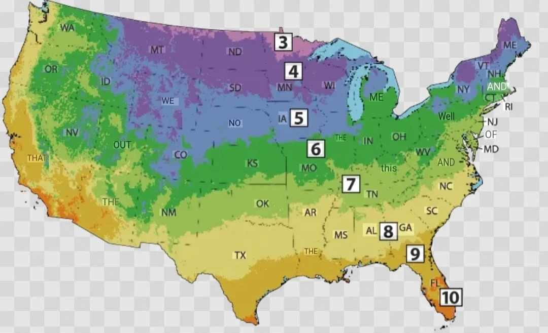 US Zone Map