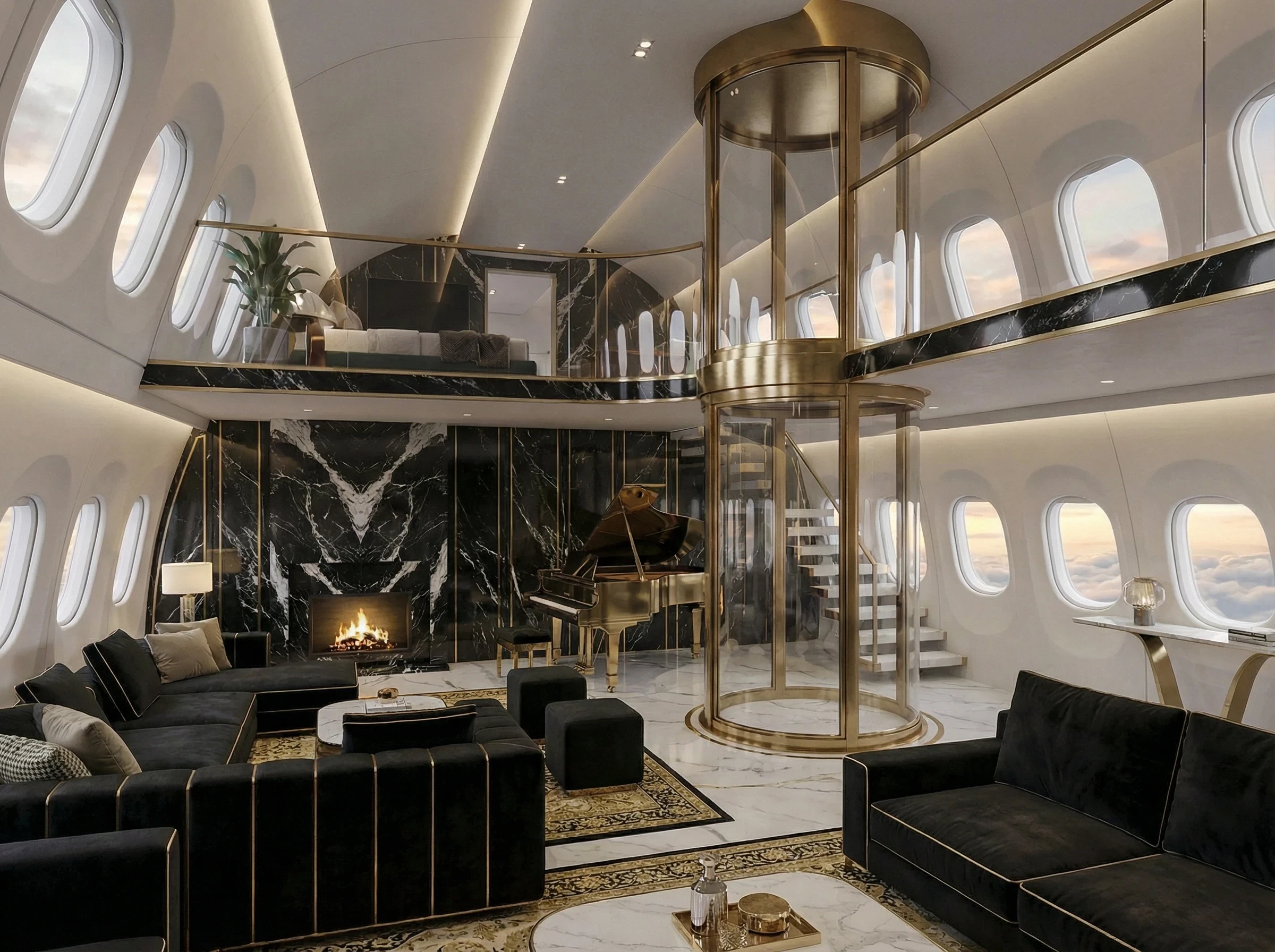 airlinerluxuryblkelevator