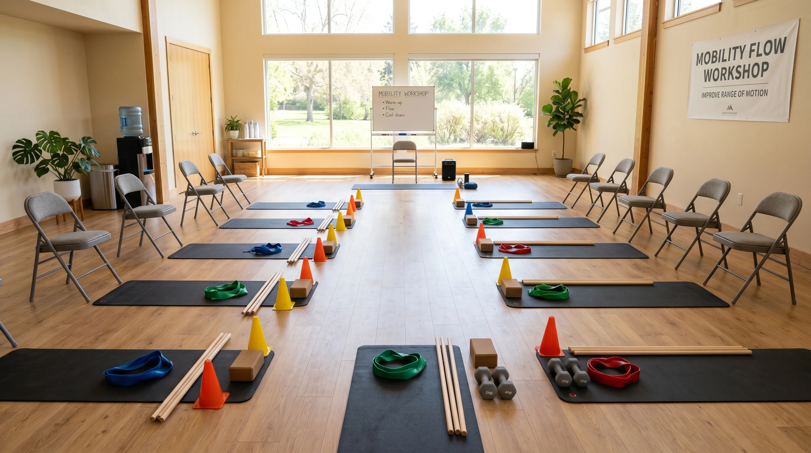 Functional Mobility Workout Equipment Set Up
