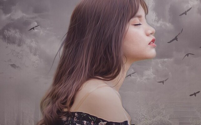 Girl Lost in Thoughts