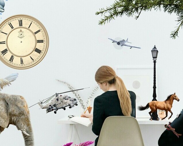 Storytelling, woman is writing