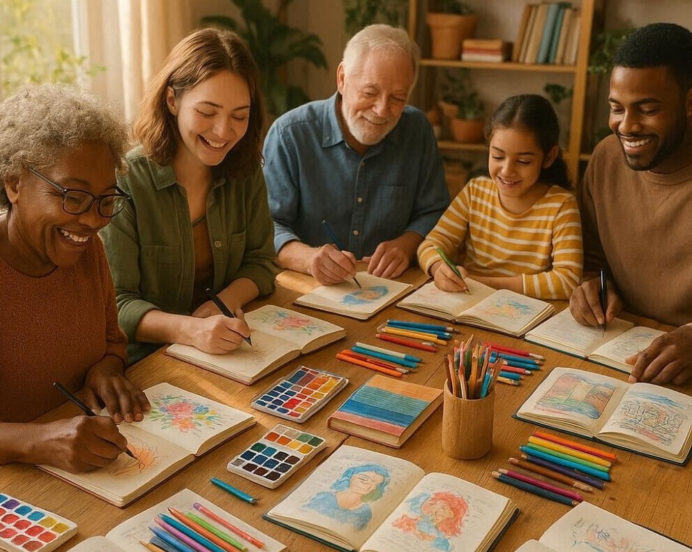 Art Journaling in Groups