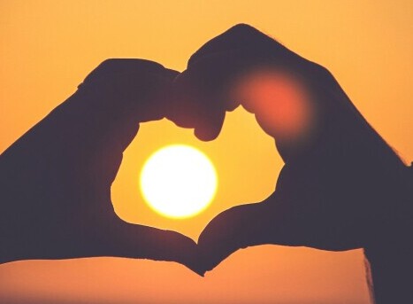 Heart with hands