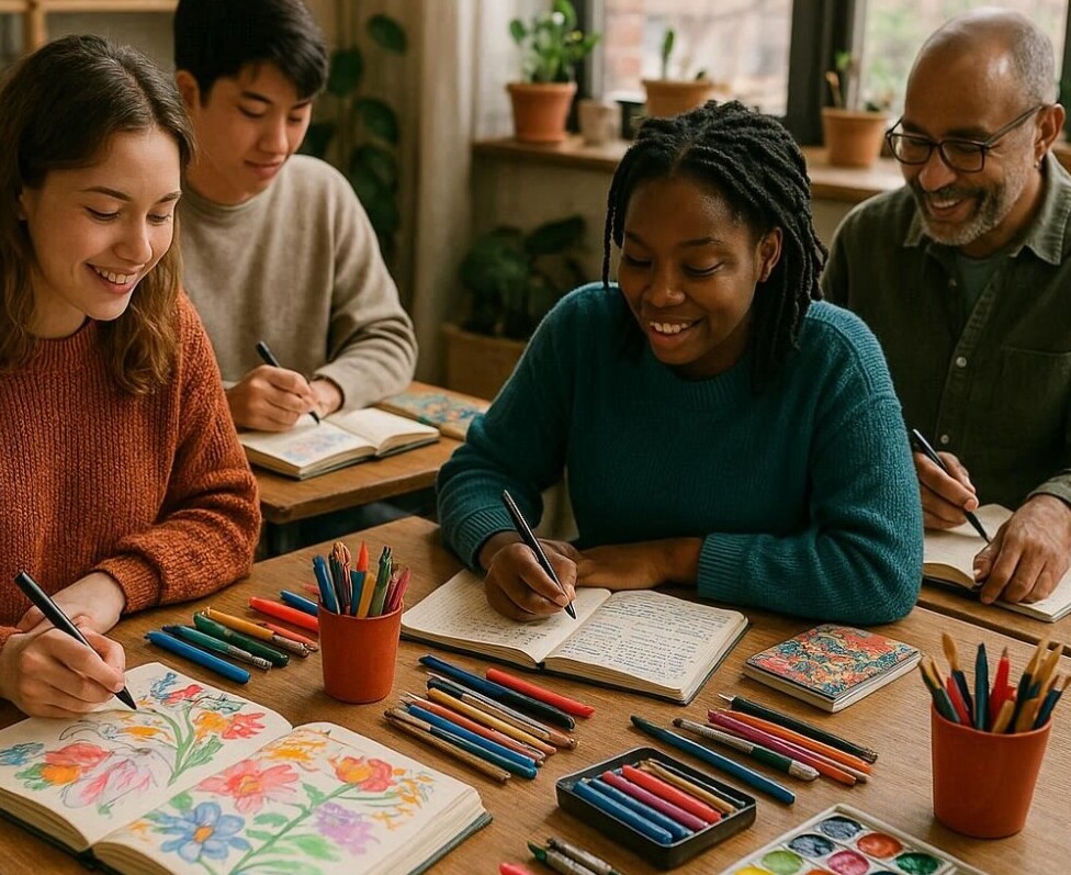 Art Journaling in Groups