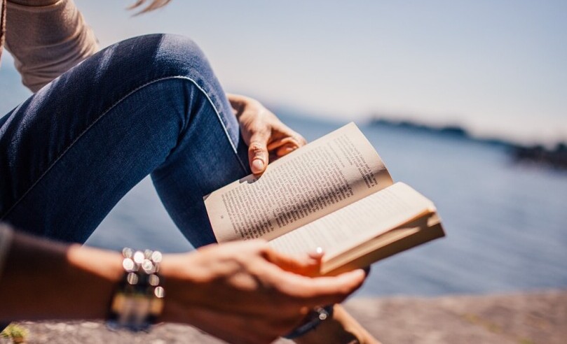 Reading on the Beach