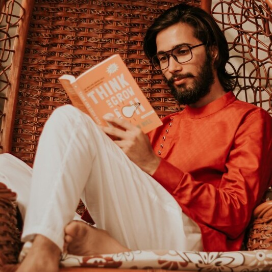 Man Reading a Book