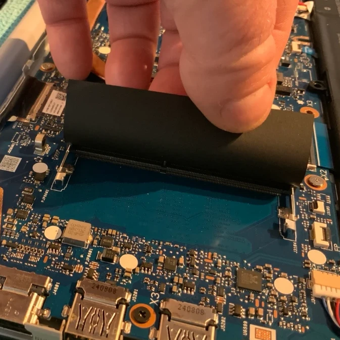 New RAM to be inserted