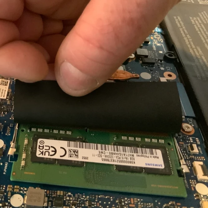 RAM inserted
